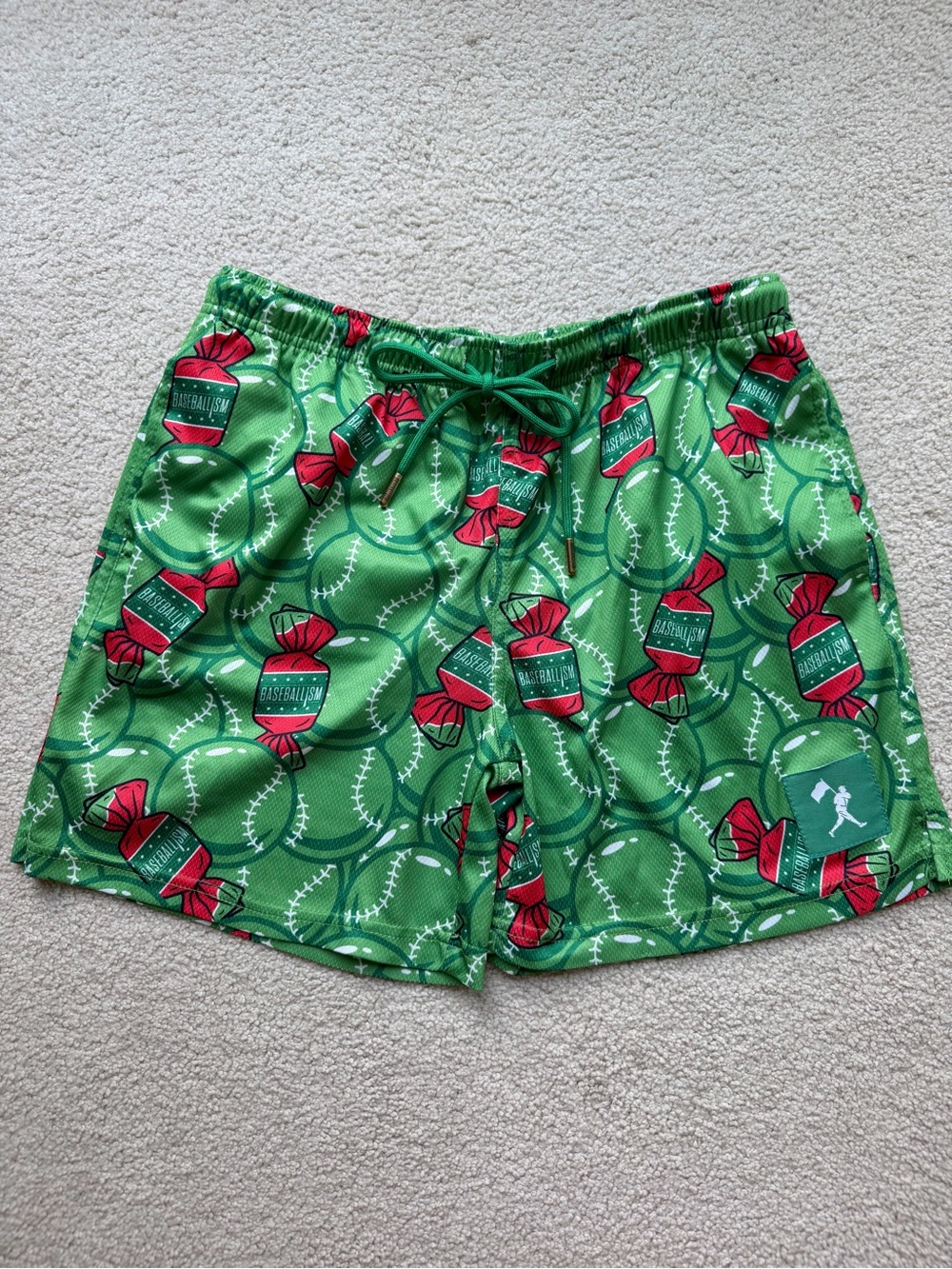Baseballism Green Bubble Gum Shorts (Youth)